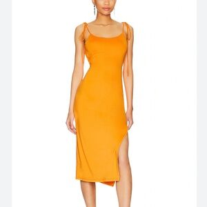 MORE TO COME Mieko Cowl Back Dress